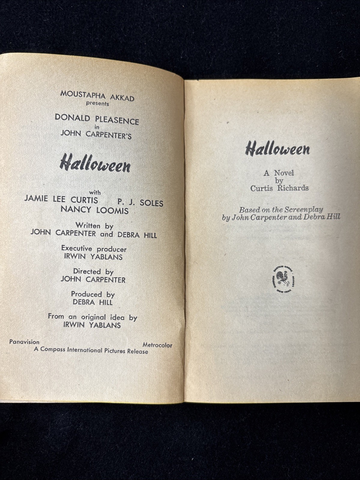Halloween 1979 1st Edition 1st Printing Curtis Richards Bantam Paperback Rare