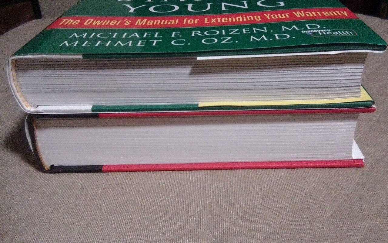 YOU: The Owner’s Manual; UPDATED & EXPANDED_; Staying Young, /HC Books 2pc LOT