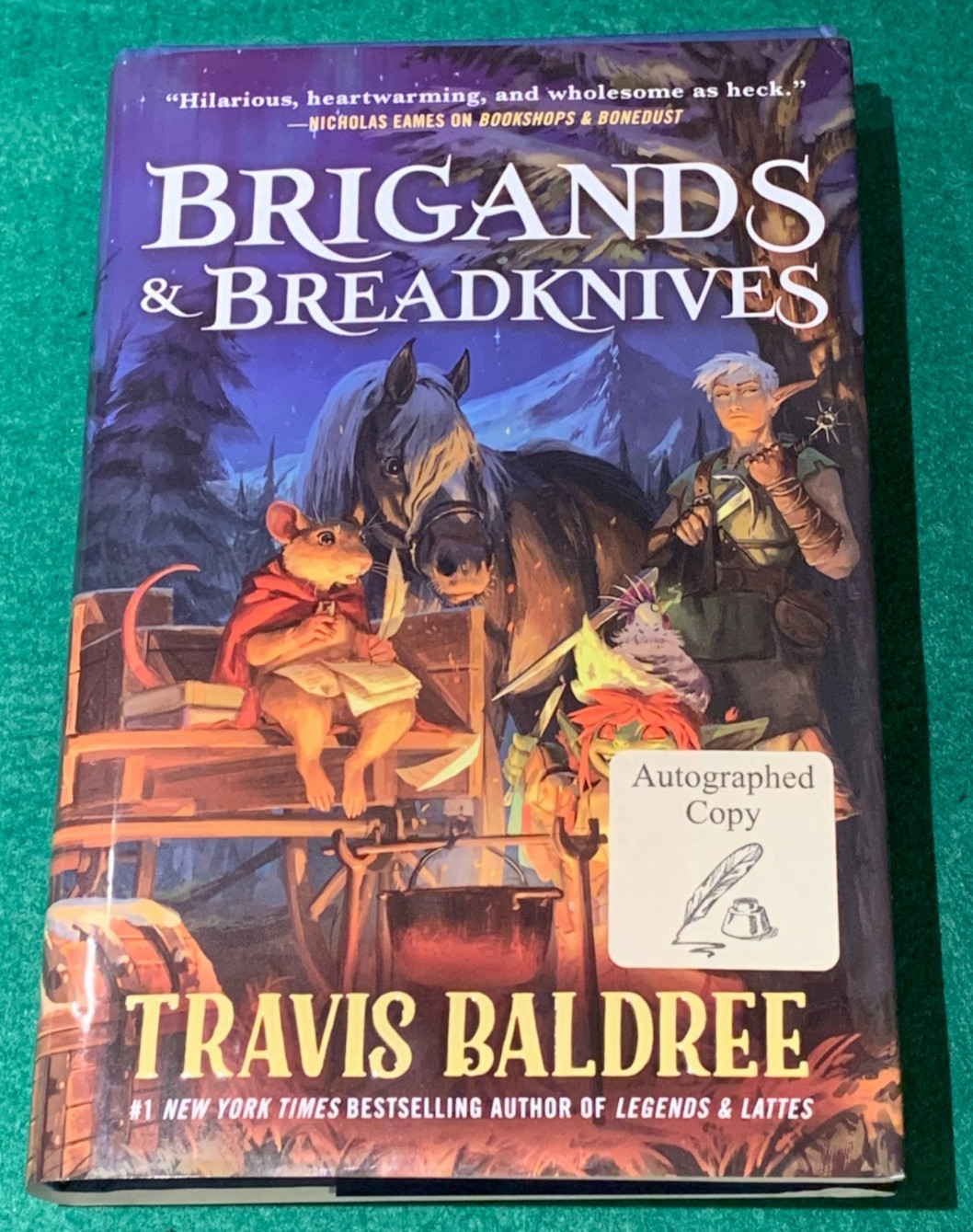 Brigands & Breadknives by Travis Baldree SIGNED 1st/1st HC DJ 2025