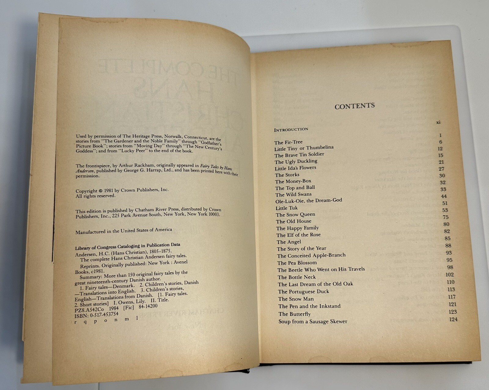 The Complete Hans Christian Andersen Fairy Tales Hans Andersen Hard 1981 Book