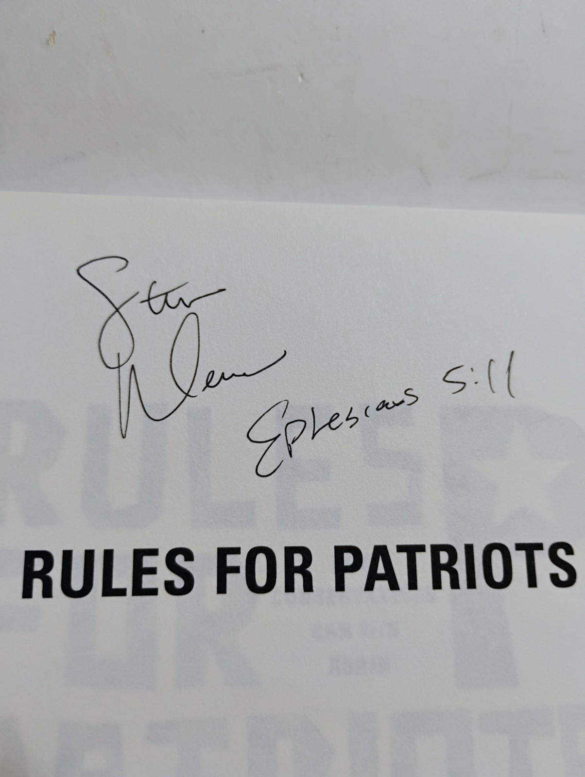 Rules for Patriots: How Conservatives Can Win Again by Steve Deace, SIGNED