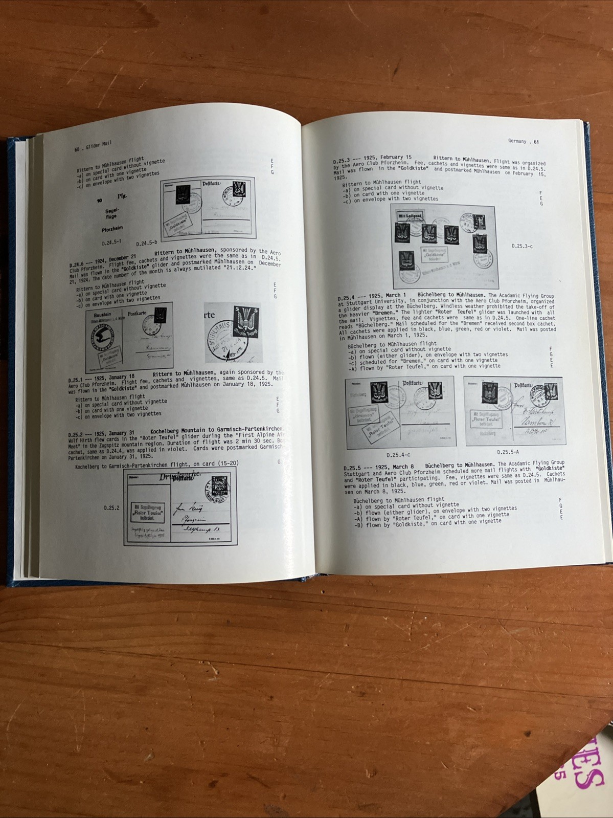 Glider Mail An Aerophilatelic (stamps) Handbook By Simine Short 1987 hardcover
