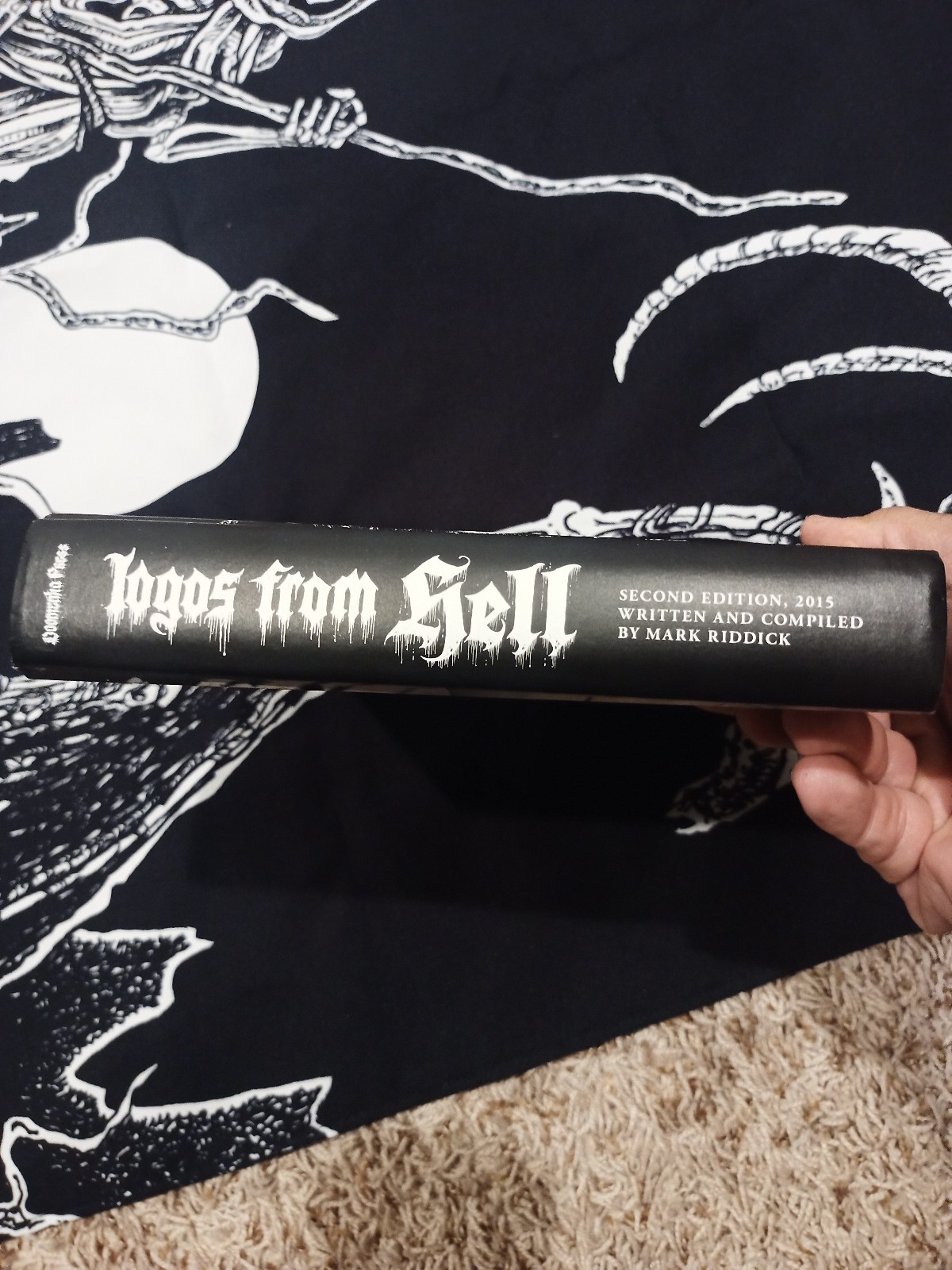 Logos From Hell By Mark Riddick Second Edition 2015 Hardcover Doomentia Press
