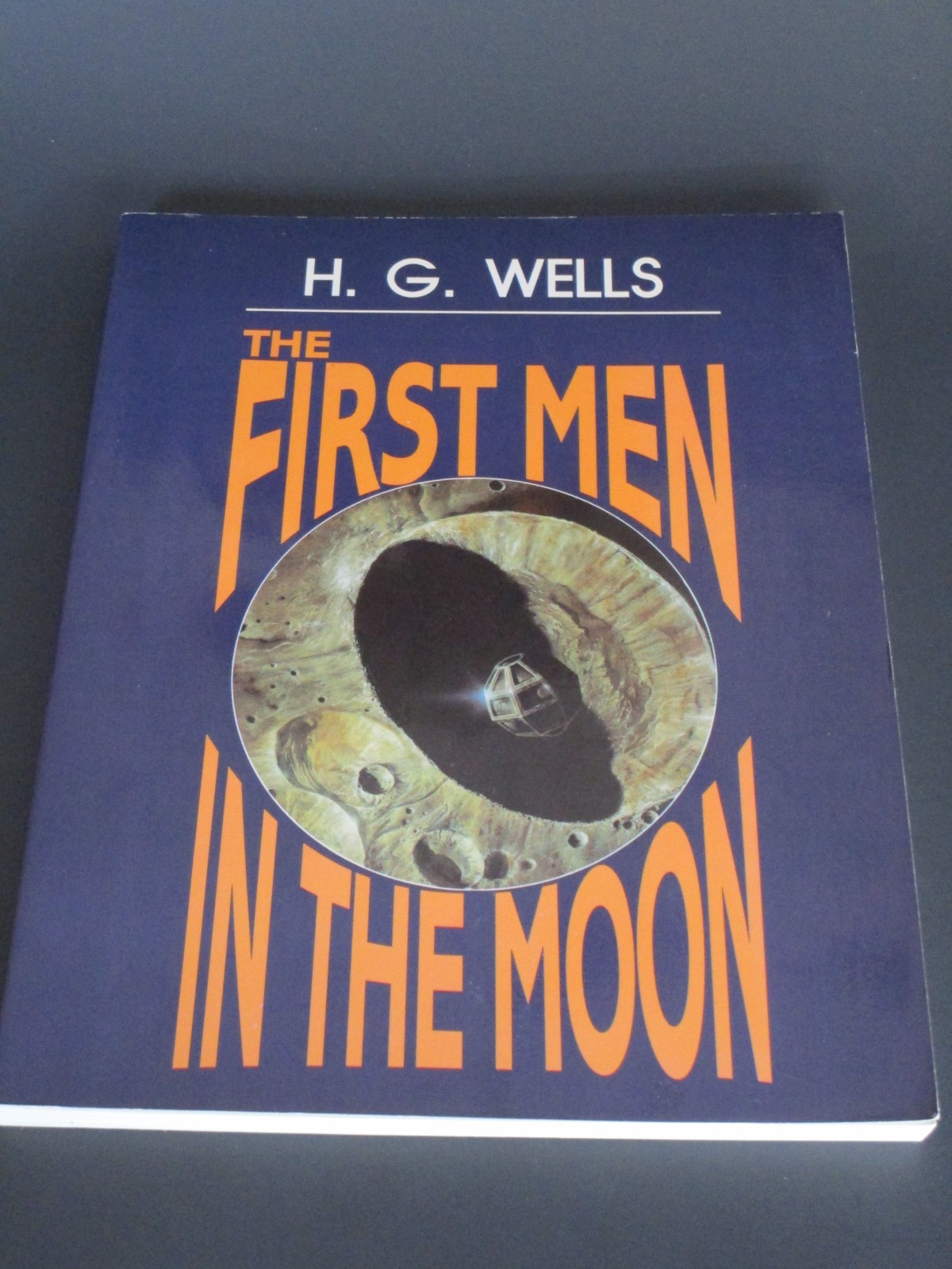 First Men in the Moon by H. G. Wells. Signed by Bob Eggleton-Illustrator. SC ’89