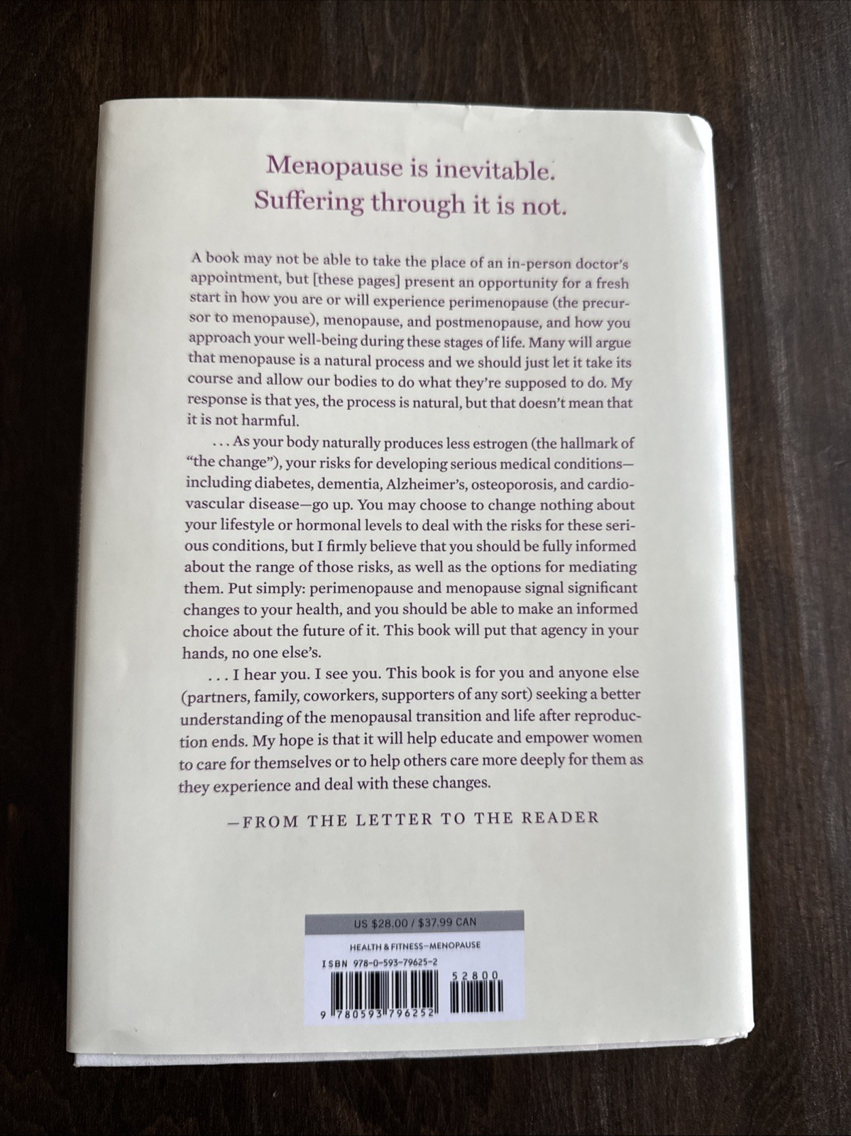 The New Menopause – Mary Claire Haver (2024 Sixth Printing Hardcover VG)