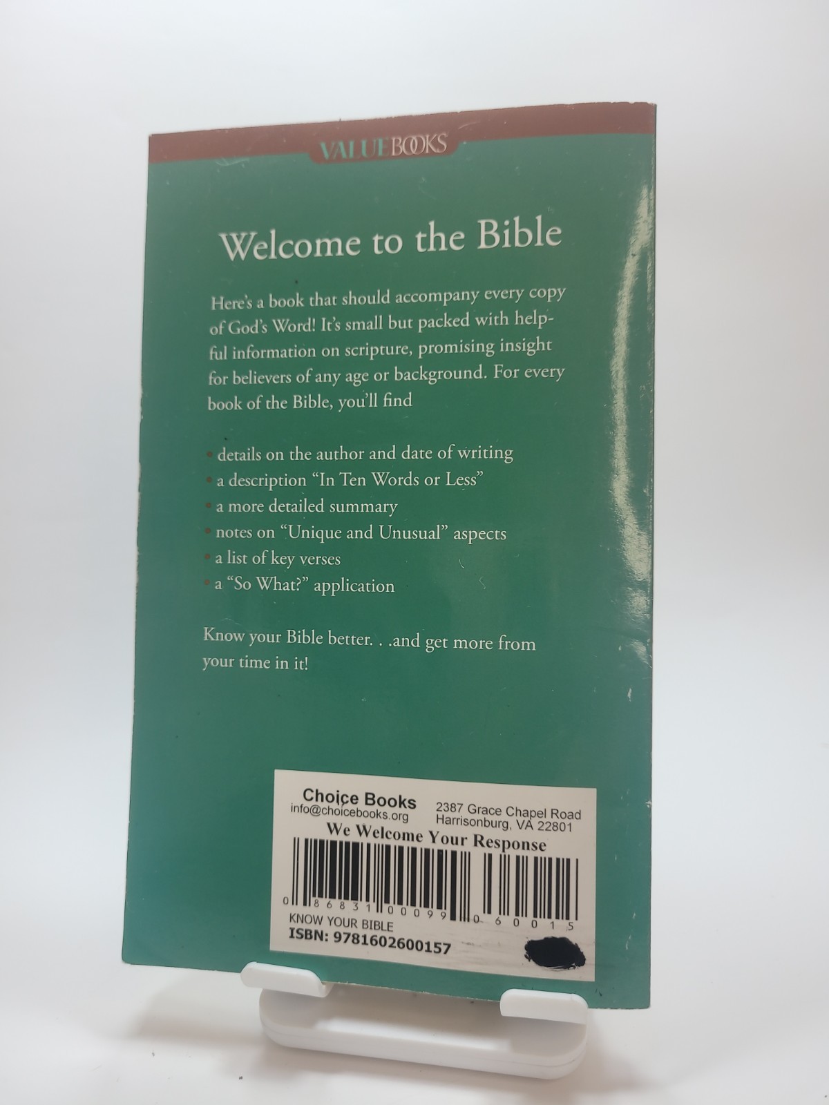 Know Your Bible : All 66 Books Explained and Applied by Paul Kent (2008, Mass…