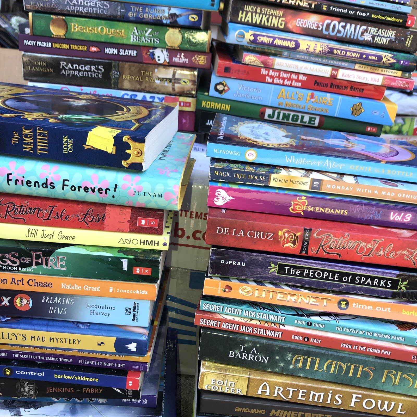 Middle School Children’s Book Lot Of 50 Assorted Ages 9 To 12 Very Good