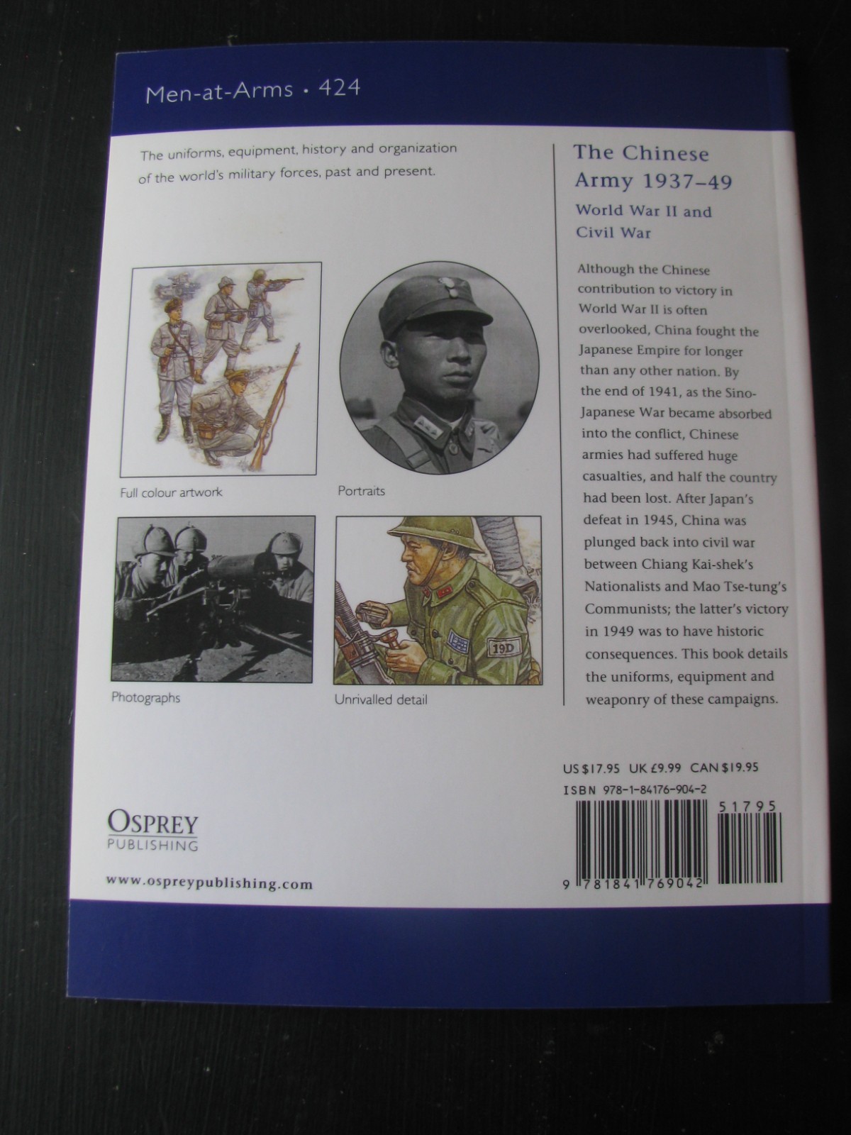 OSPREY MEN AT ARMS #424 THE CHINESE ARMY VG/NN