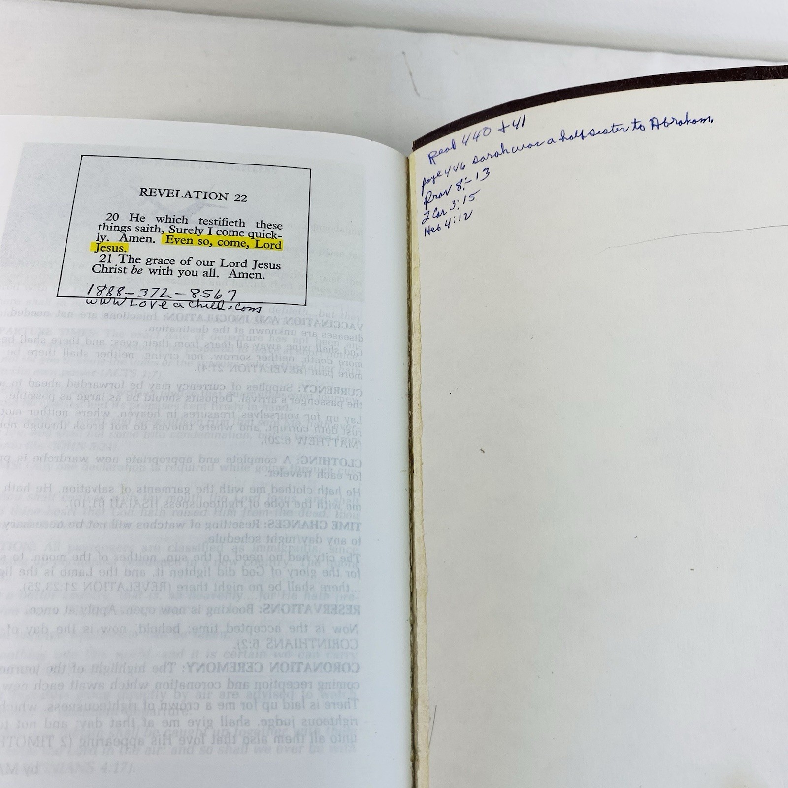 Salem Kirban Reference Bible King James Version 1979 Faux Leather Soft Cover