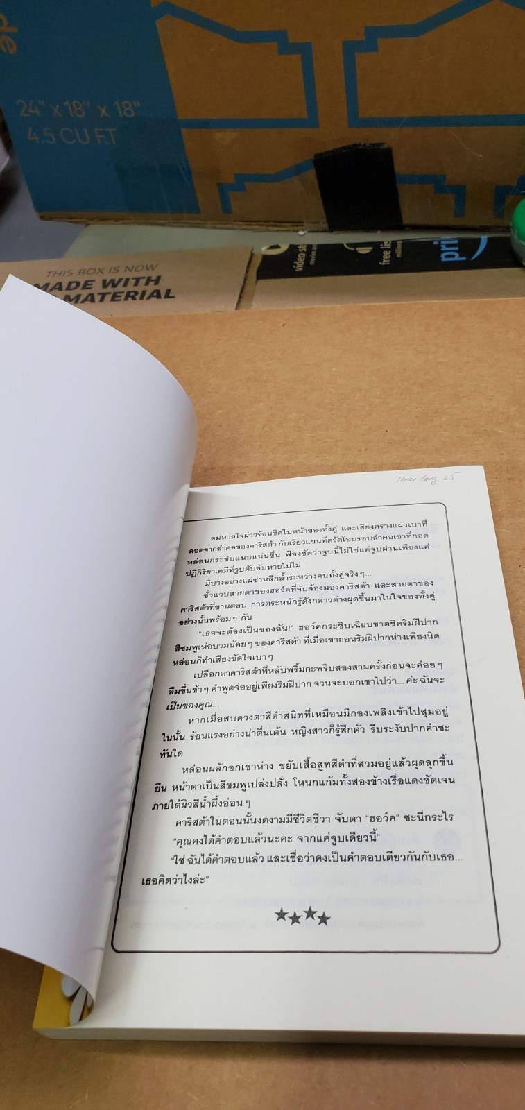 Thai Language #25; paperback book, romance, novel; see scans for title…author