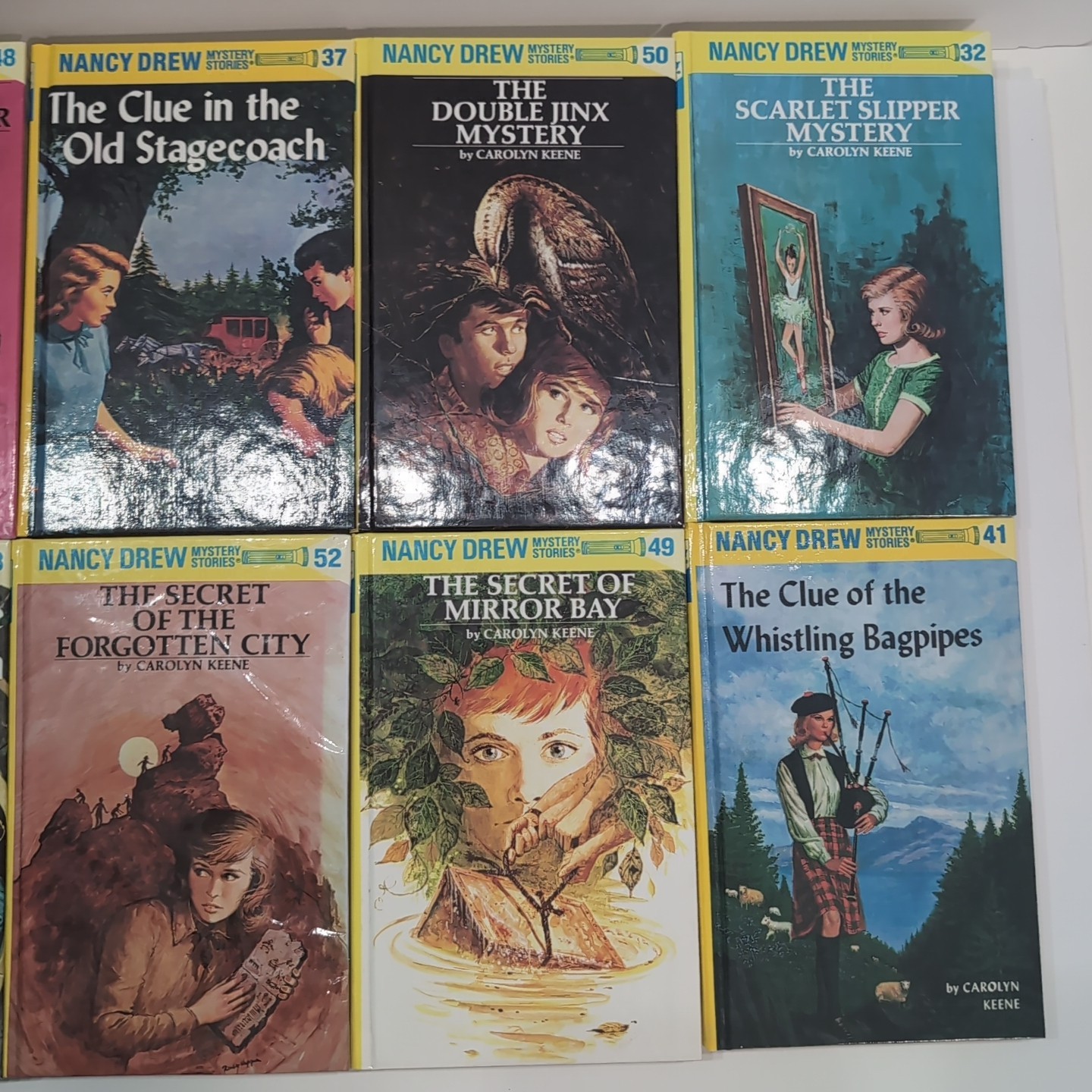 Lot of Nancy Drew Flashlight Series Books Carolyn Keene HARDCOVERS Lot Of 22 G+