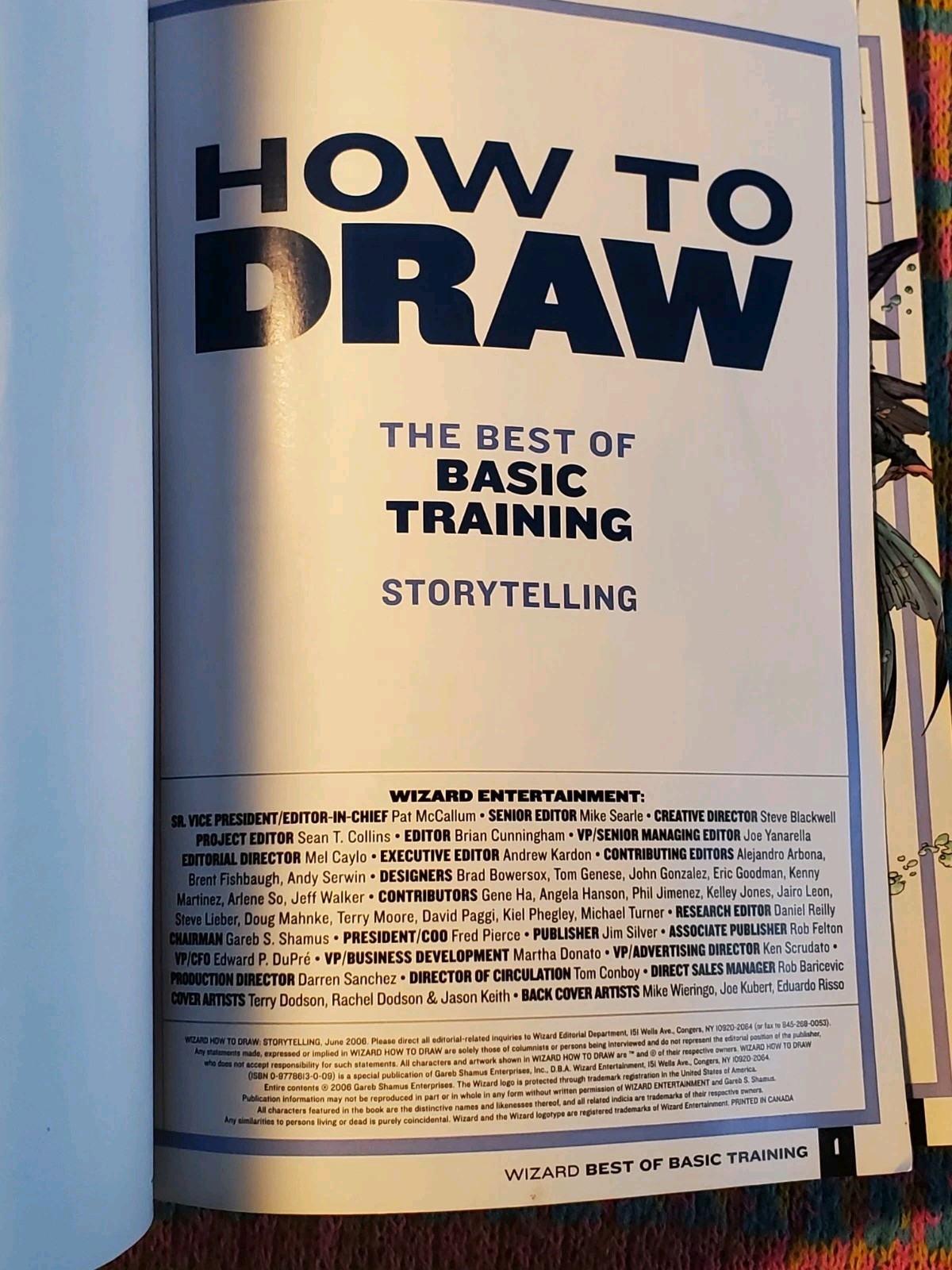 WIZARD How To Draw: Storytelling (The Best of Basic Training) Comics Design Book