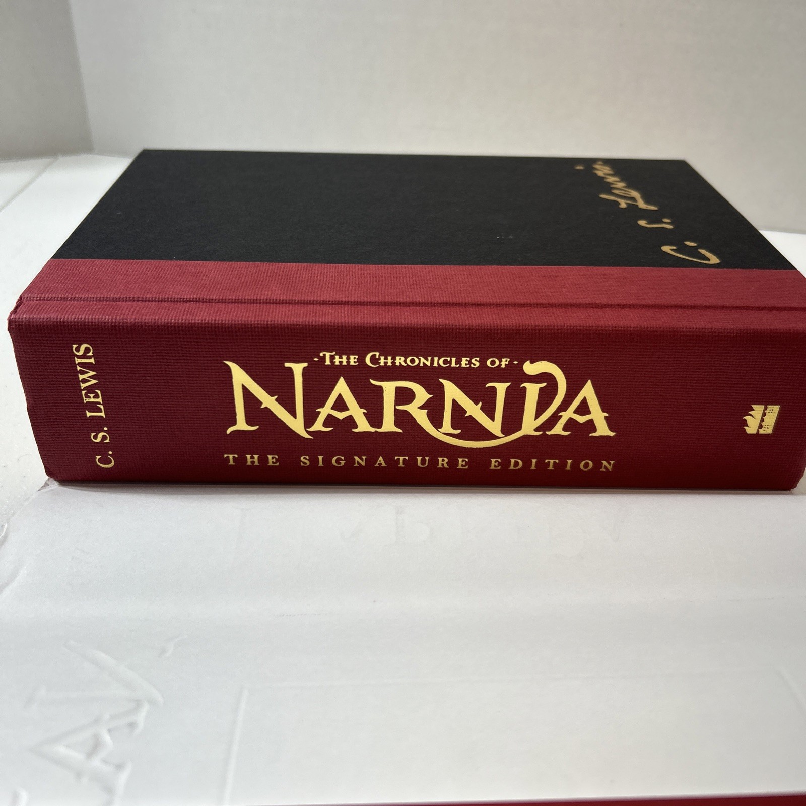 The Chronicles of Narnia Hardcover C.S. Lewis Signature Edition Book With Map