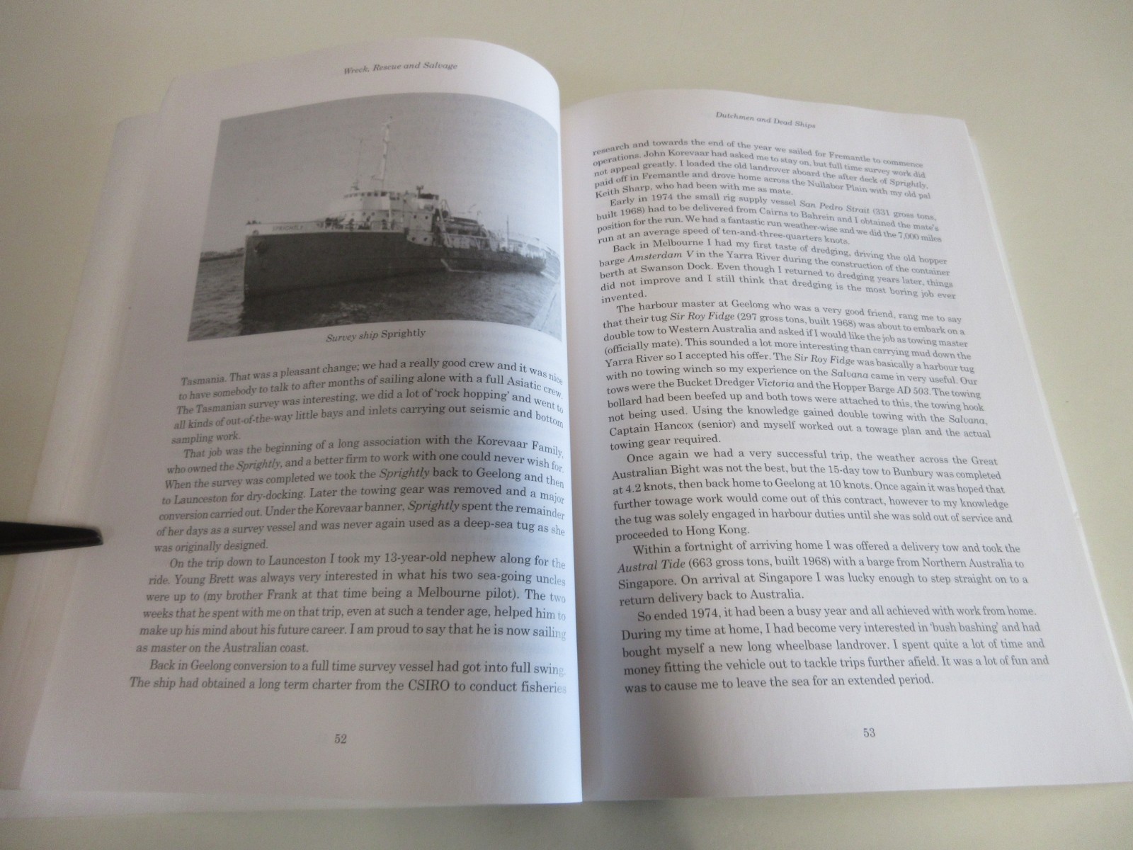 Wreck, Rescue and Salvage – Captain Dick Jolly – Shipwrecks – 154 Pages – 2007