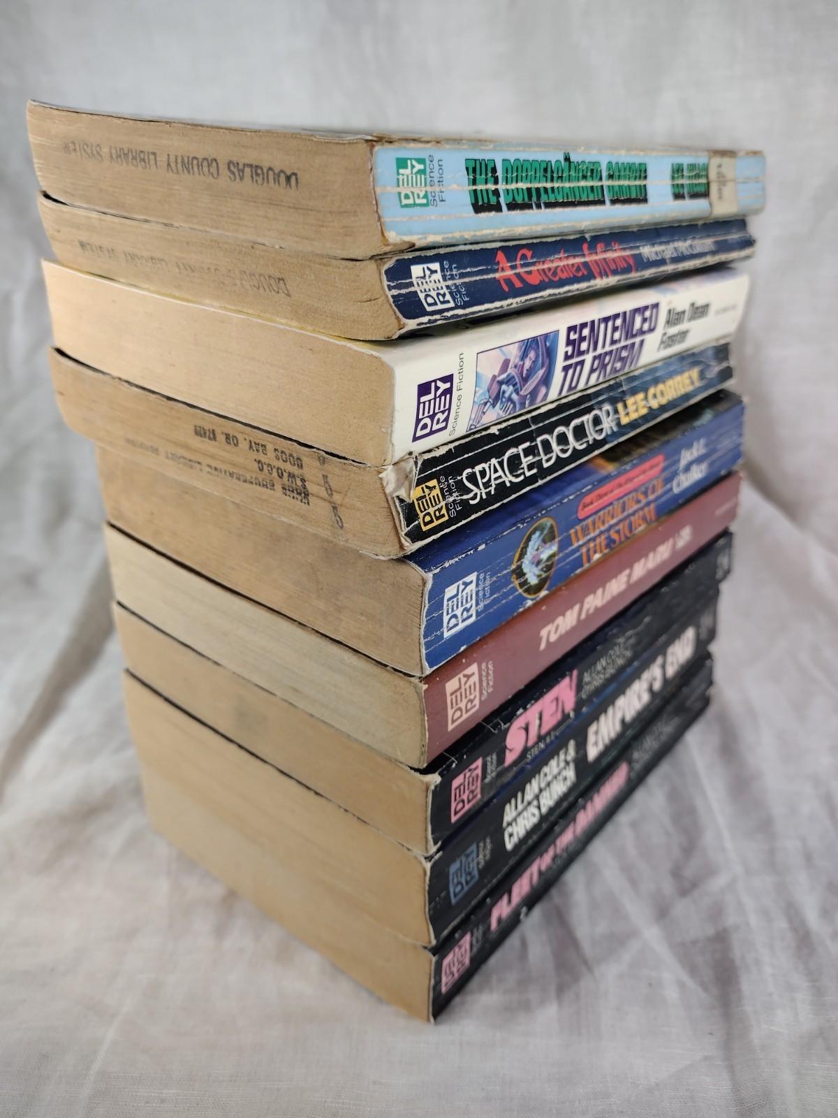 Del Rey Sci-Fi Lot 9 Vintage PB Sten Cole Bunch Foster Chalker L Neil Smith SF