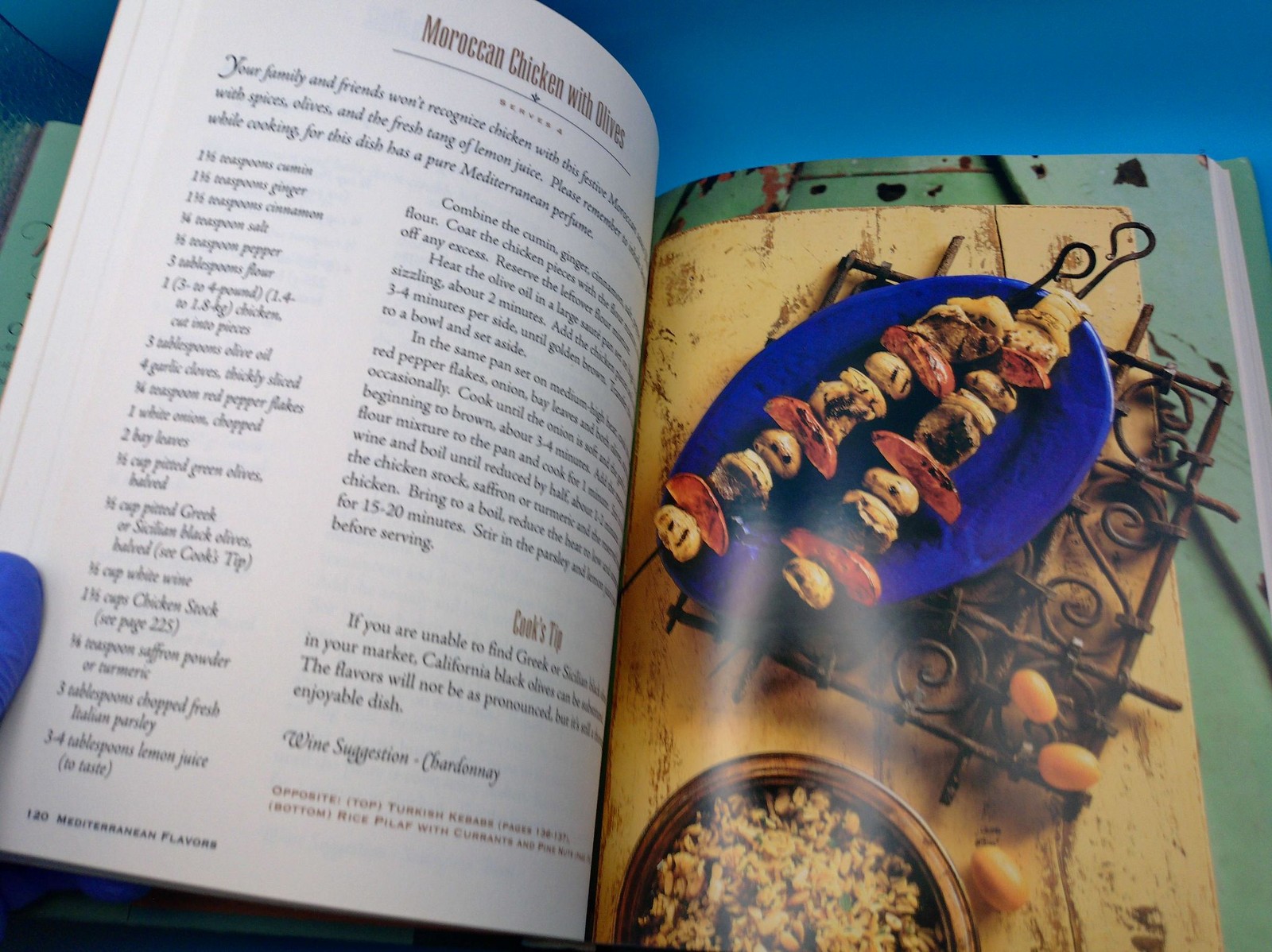 Nick Stellino Mediterranean Flavors Cookbook Hardcover DJ 1997 Book 1st Edition
