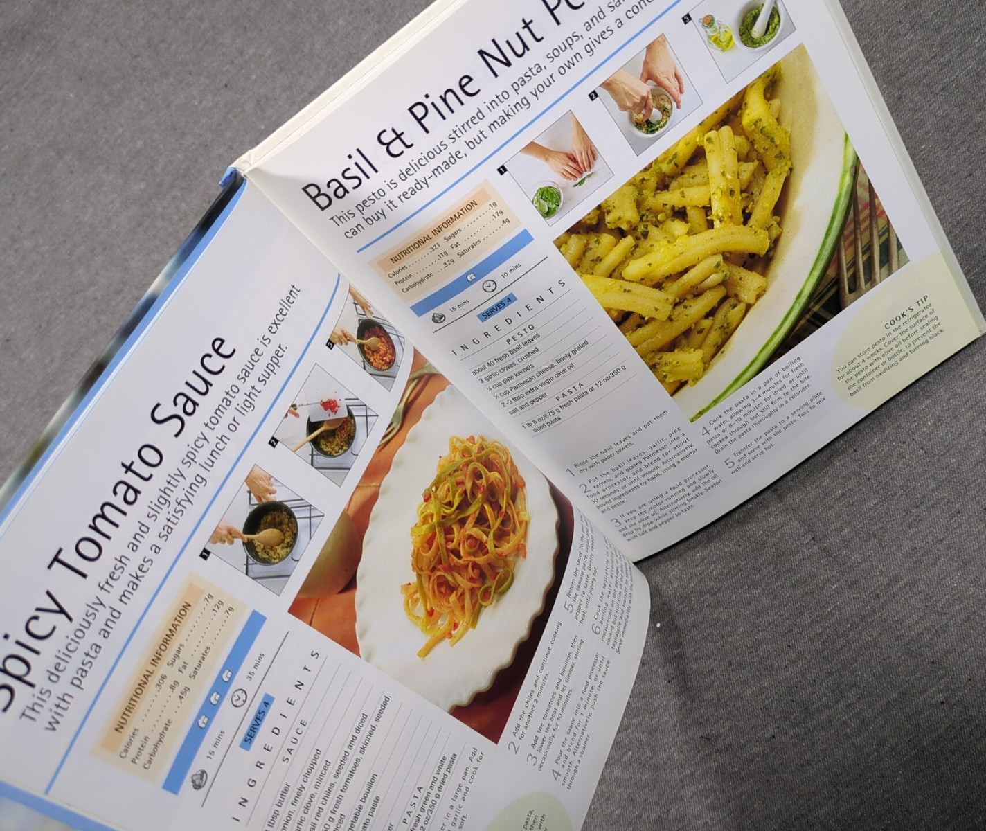 2003 Practical Pasta Sauces VTG Cookbook Published by P3, Parragon, UK 32 pages