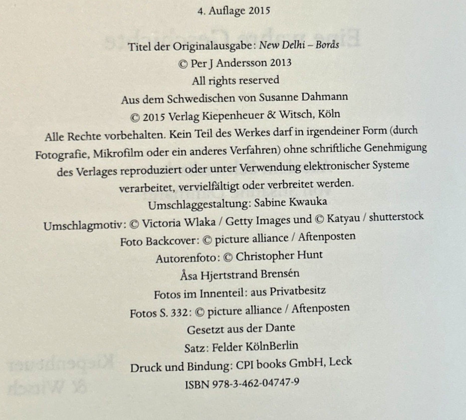 GERMAN ~ Vom Inder, der mit dem Fahrrad bis nach… (2013) ~ Per J. Andersson