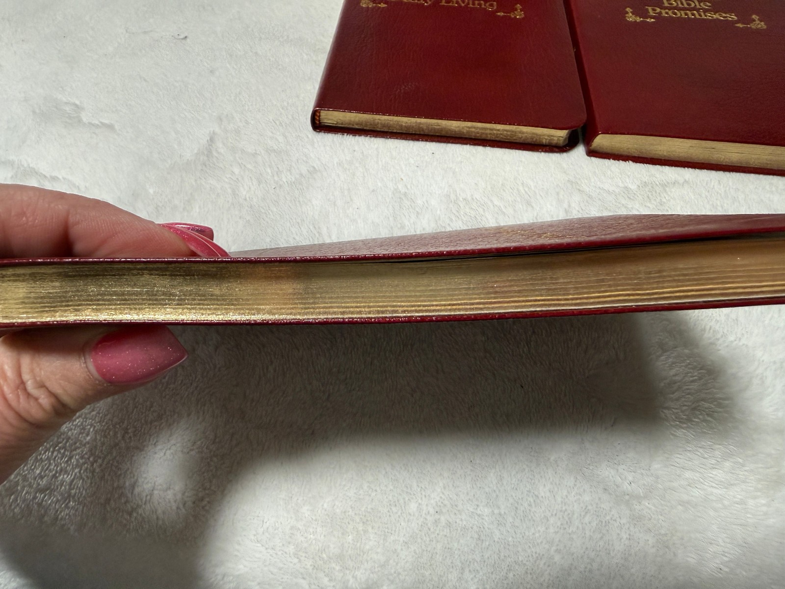 GOD’S WISDOM FOR DAILY LIVING 3 BOOK BOX SET BONDED LEATHER GILDED GOLD EDGES