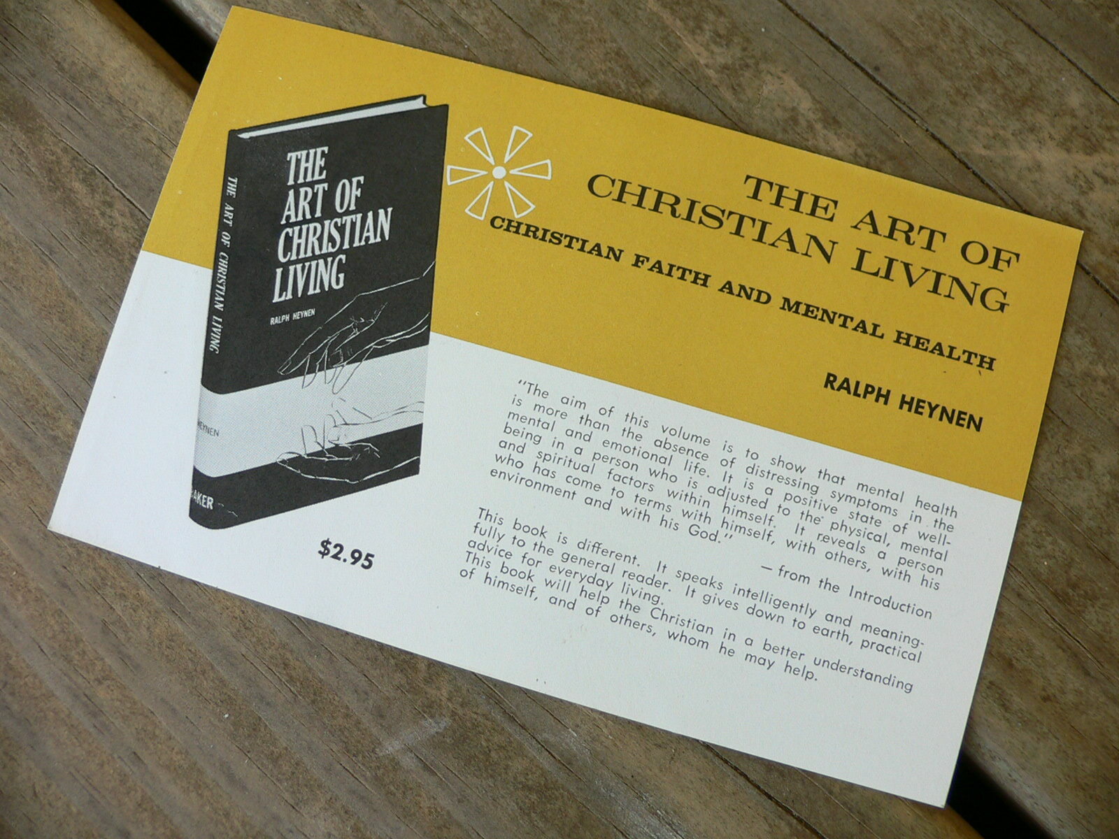 The Art of Christian Living Ralph Heynen Advertisement