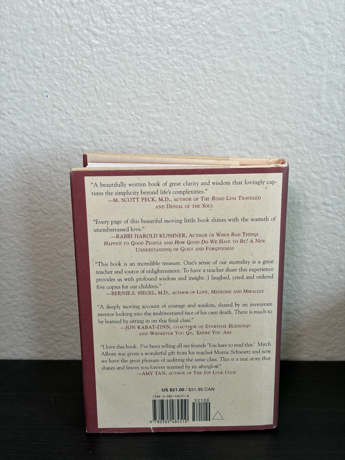Tuesdays with Morrie by Mitch Albom (2002, Hardcover)