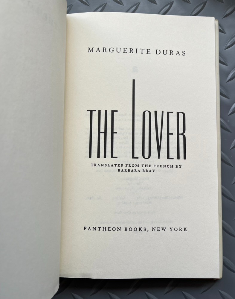 The Lover by Marguerite Duras (1985, 1st American Ed. Hardcover)
