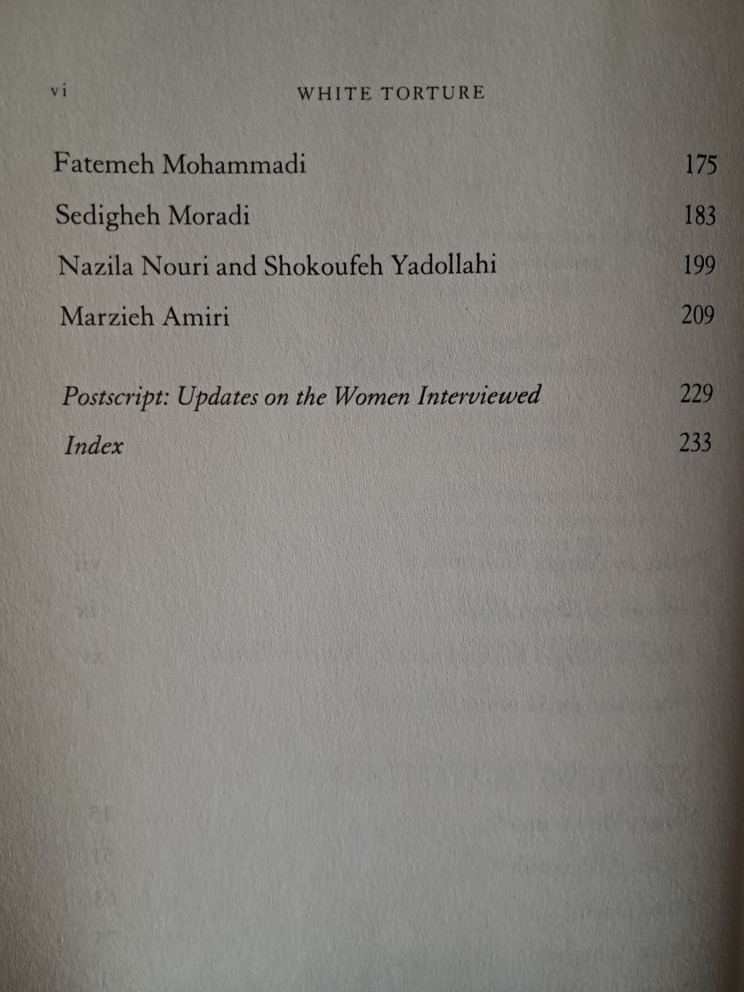 White Torture: Interviews with Iranian Women Prisoners by Narges Mohammadi