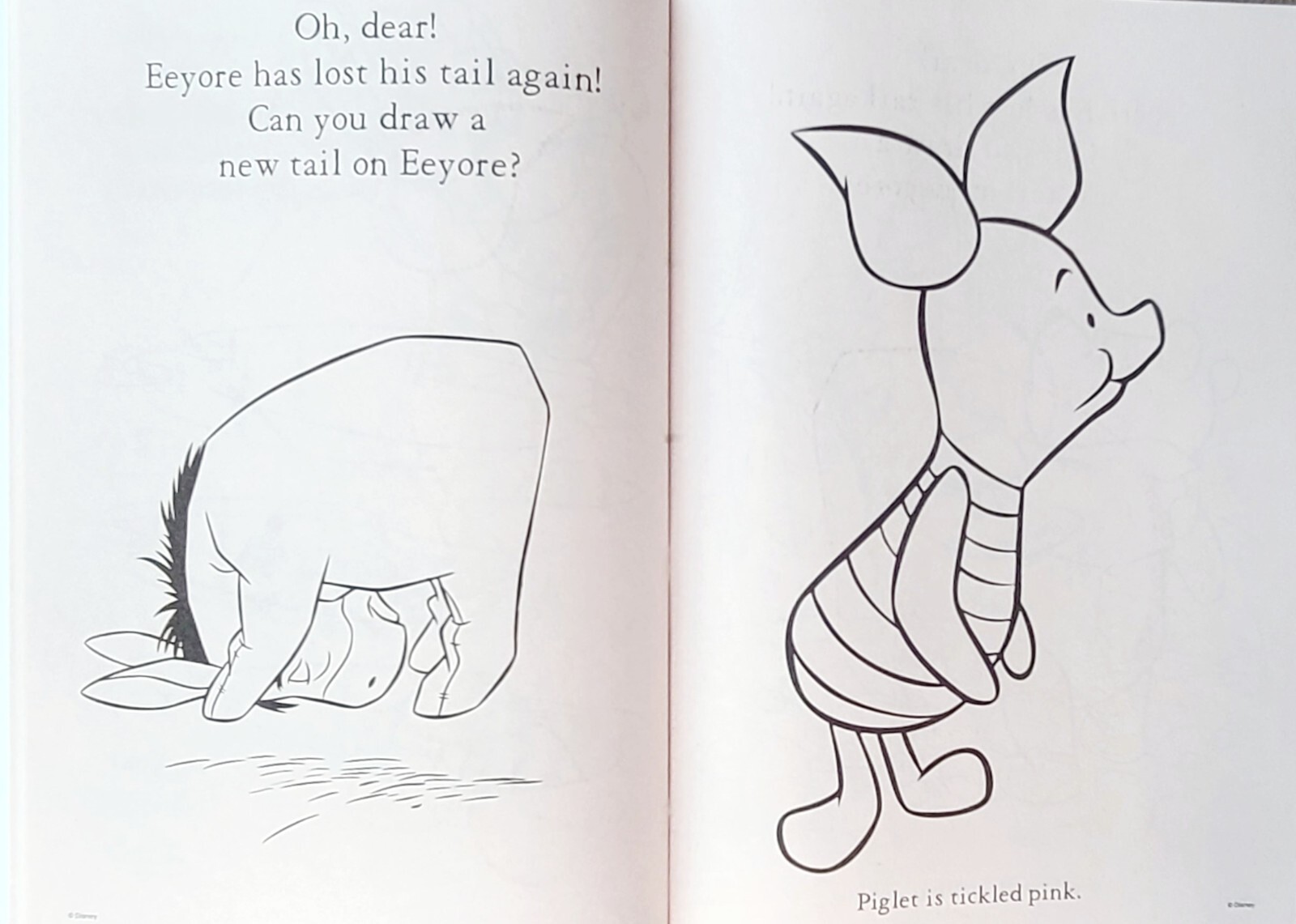 Disney Winnie The Pooh Jumbo Coloring & Activity Book Tear/Share Pages NEW!
