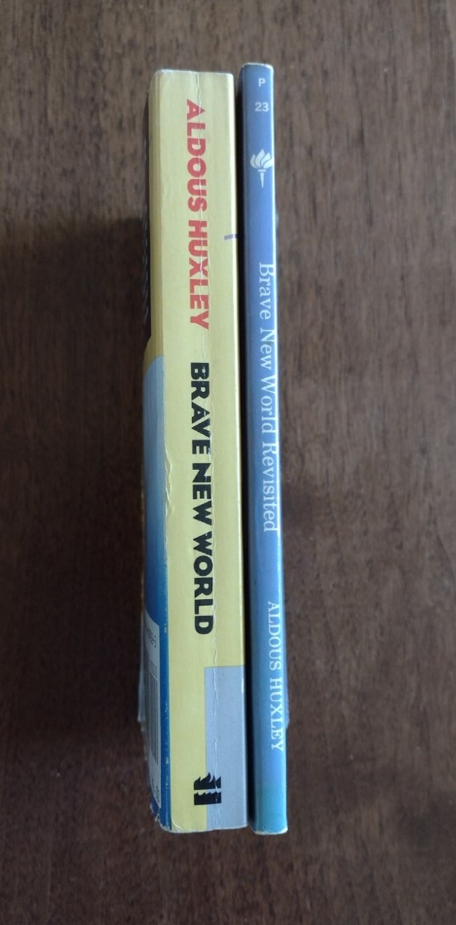 Vintage Brave New World and Brave New World Revisited Aldous Huxley PB lot