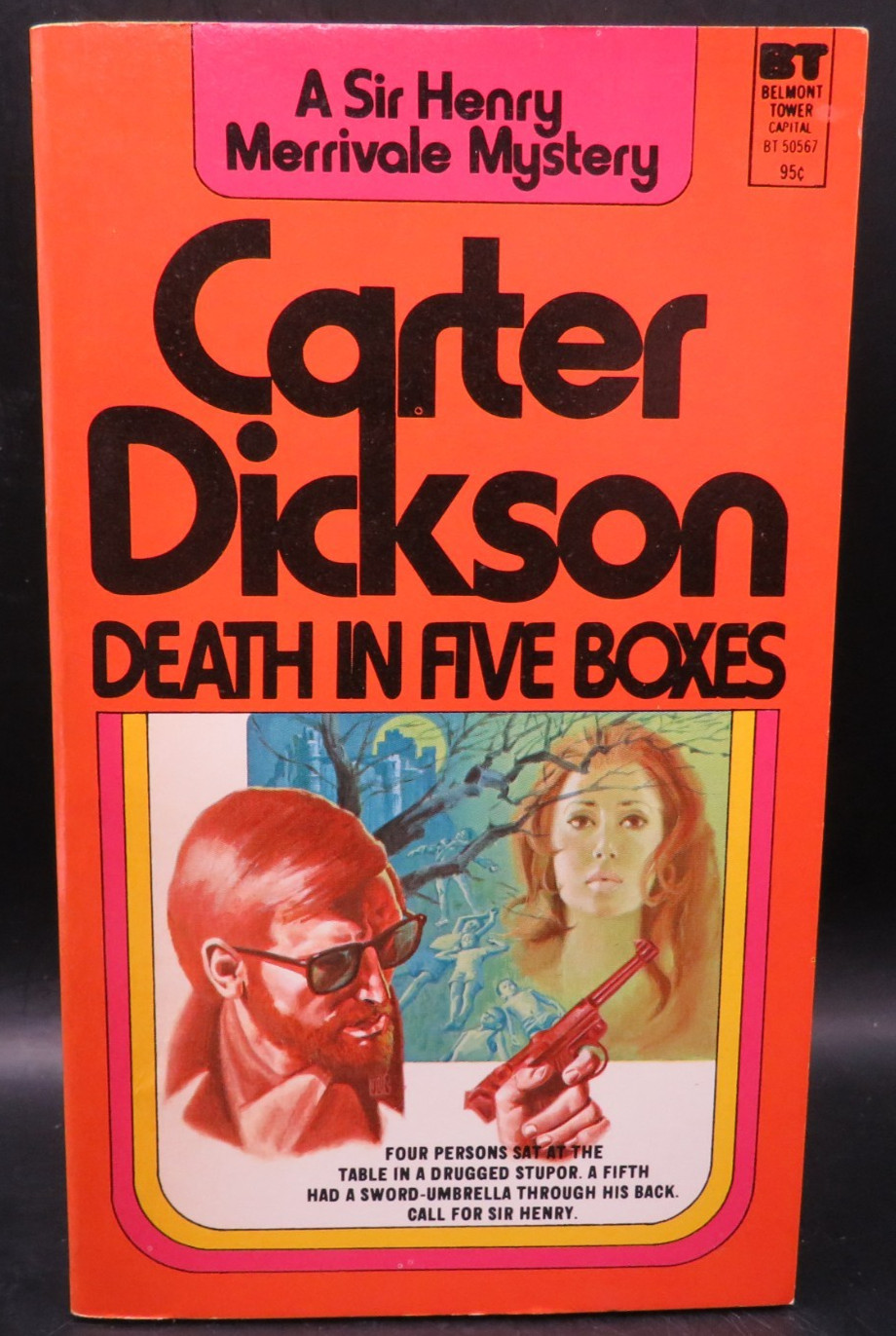 Lot of 5 Carter Dickson Vintage paperbacks Read Description
