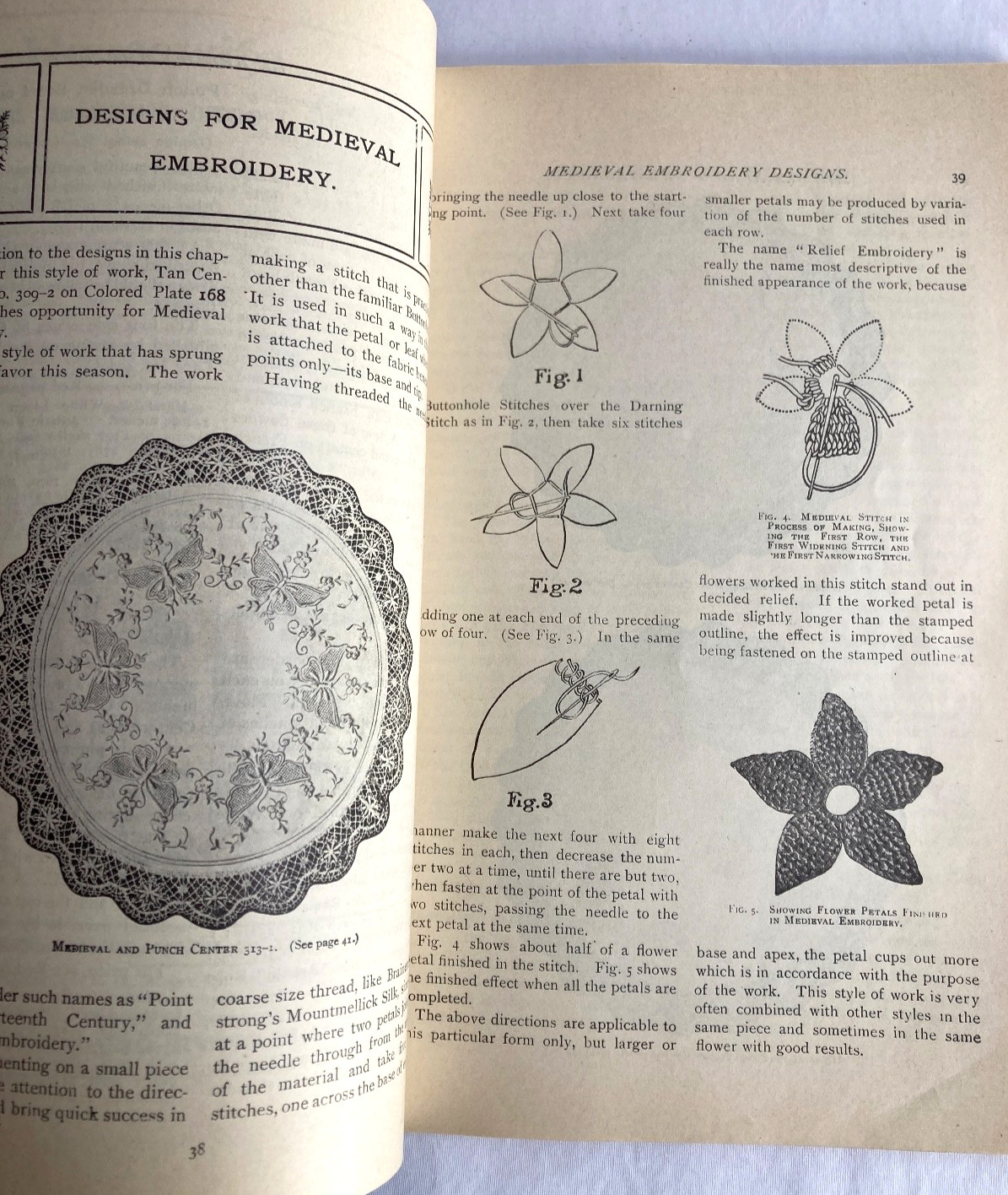 Vintage 1913 EMBROIDERY LESSONS with Some Color Plates Brainerd & Armstrong