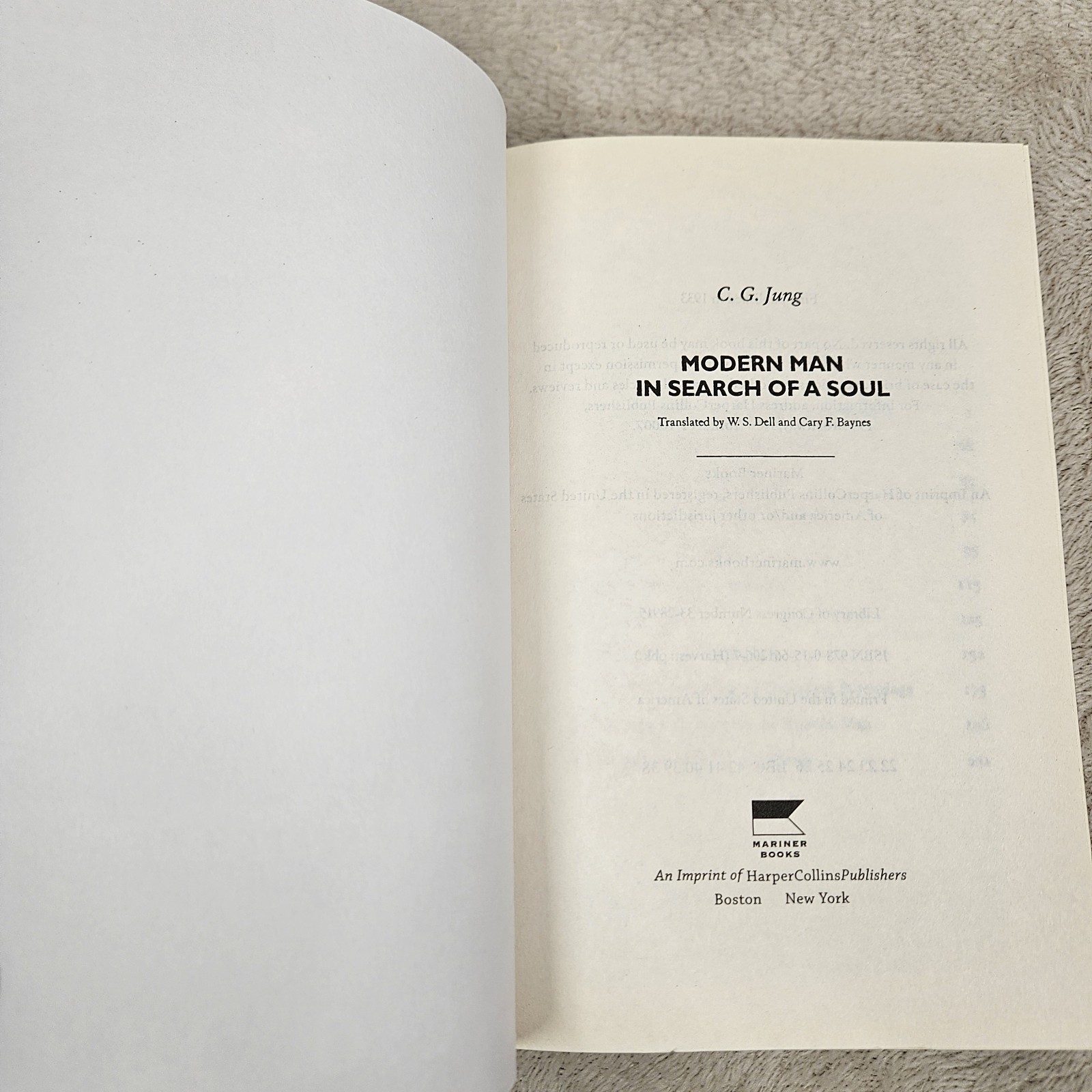 Modern Man In Search Of A Soul By Carl G. Jung Paperback Psychology Spiritual