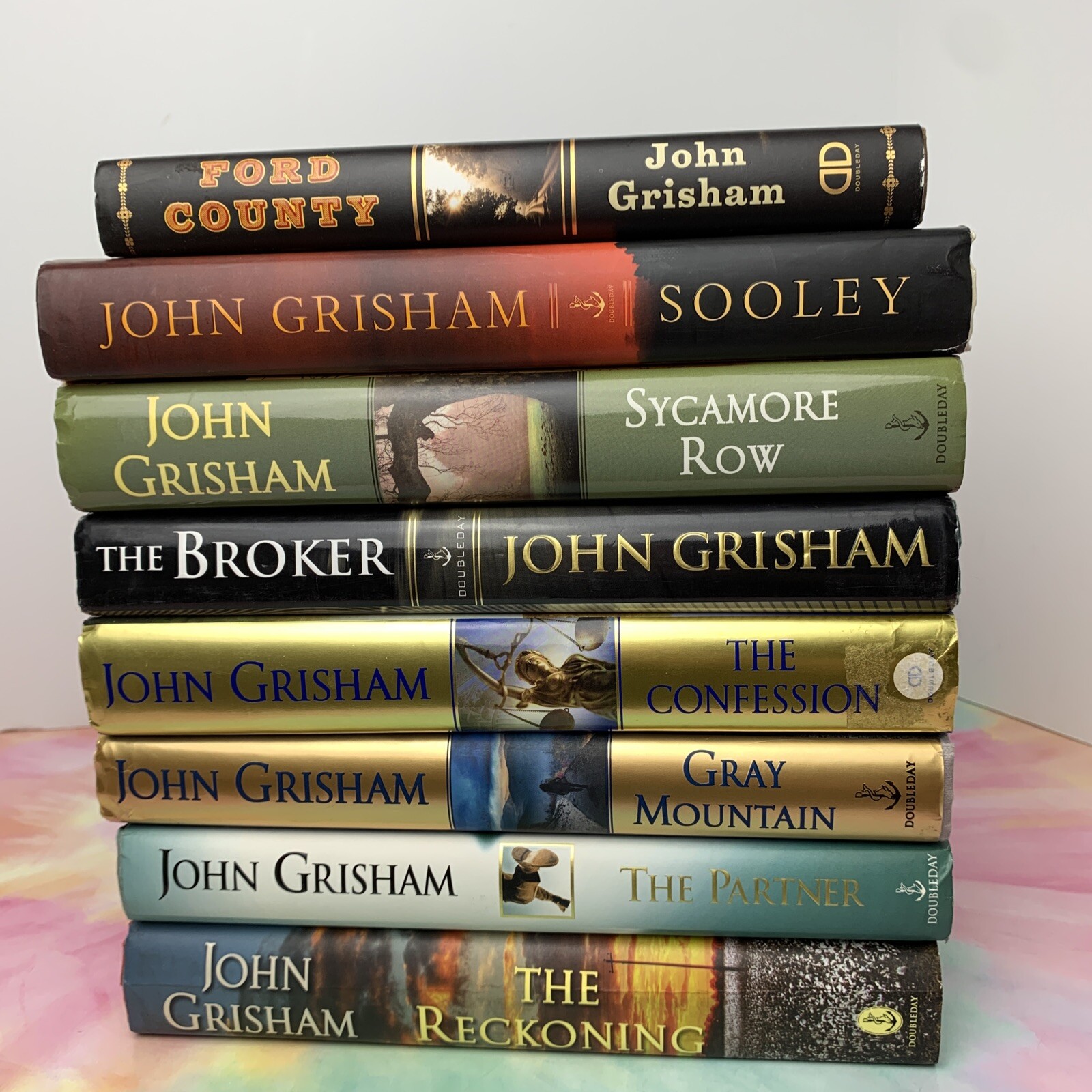Lot of 8 John Grisham Hardcover Books Reckoning Sooley Partner Confession + MORE