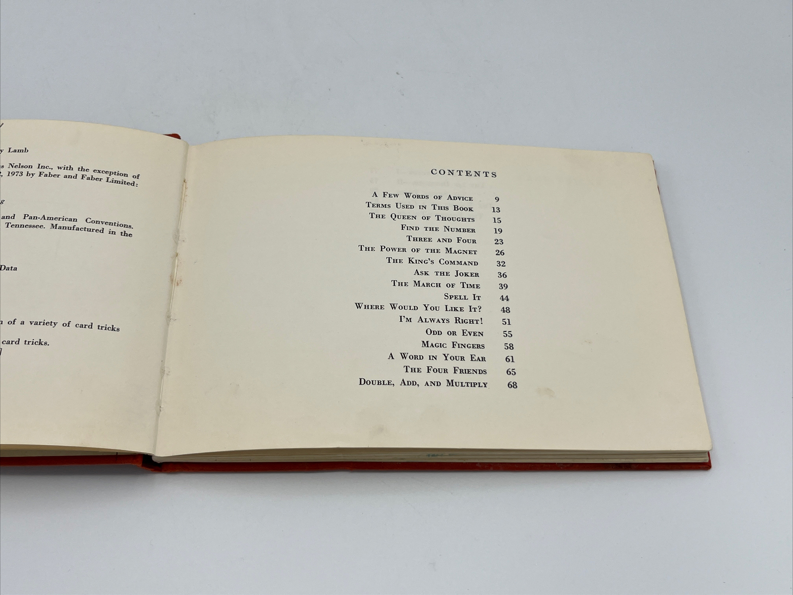 Card Tricks by Geoffrey Lamb 1973 88 Pages Hardcover