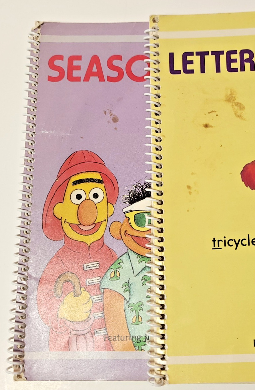 Big Bird Beep Books Paperback Spiral 1989 Lot of 9