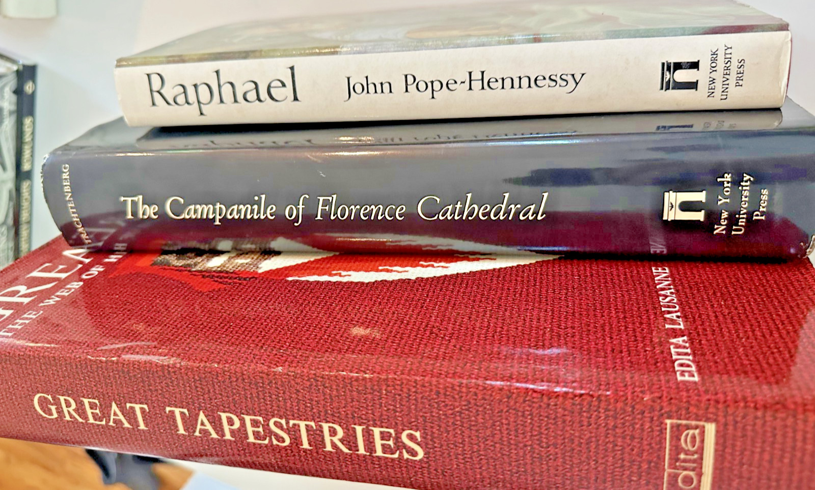 Great Tapestries + Giotto’s Campanile + Raphael — 3 Art Books HC Lot