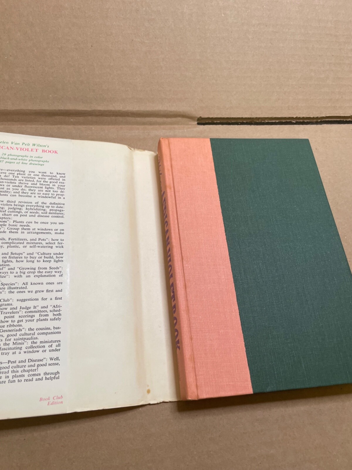 Helen Van Pelt Wilson’s African-Violet Book [HC/DJ) 1970