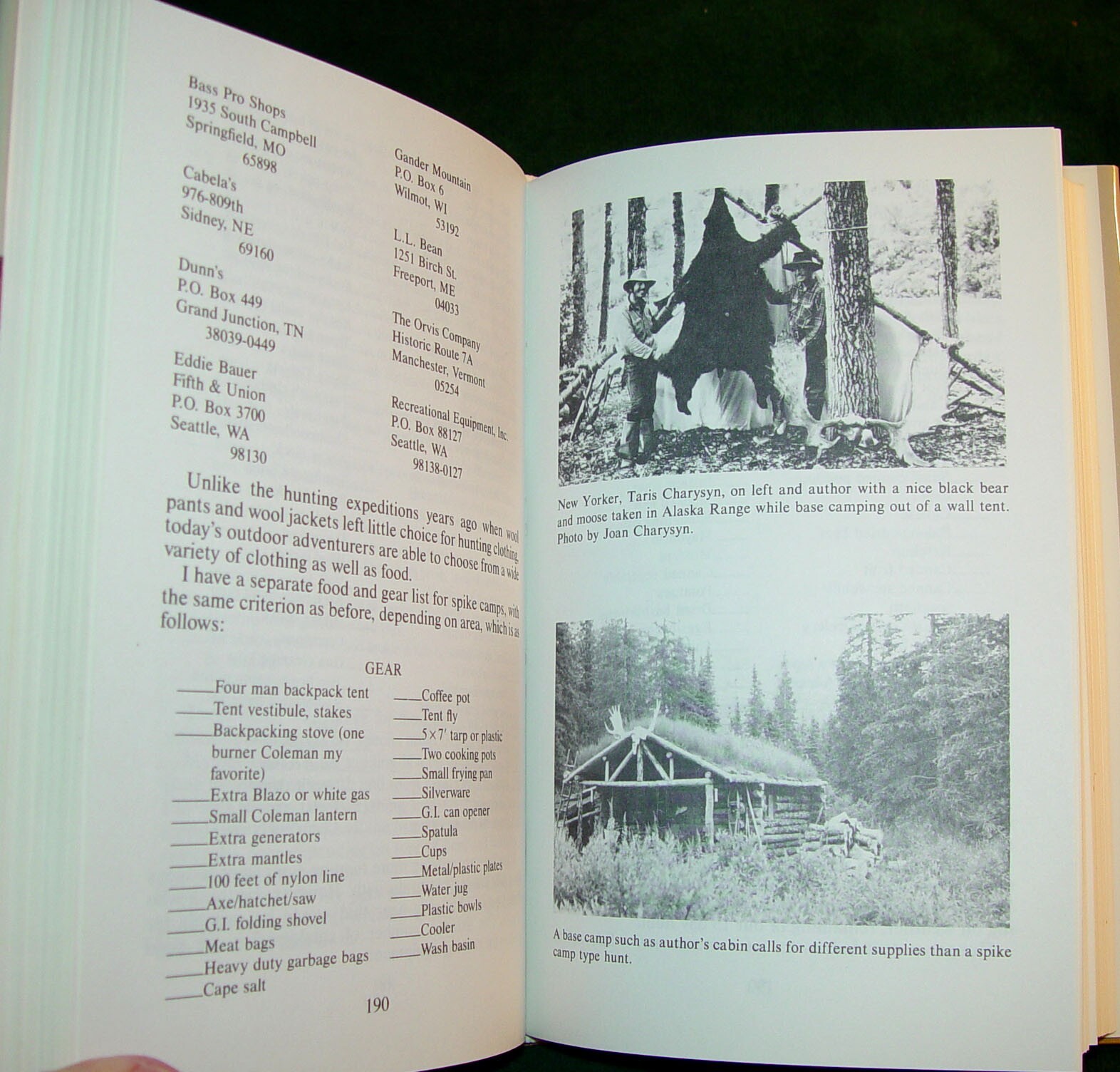 1989 Autographed Hardcover ALASKA SAFARI by Harold Schetzle 366 pages