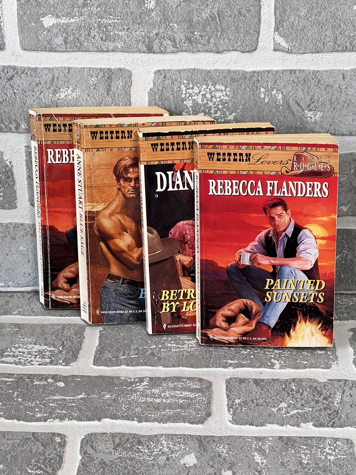 Harlequin Western Lovers Series Lot 4 Paperback Books
