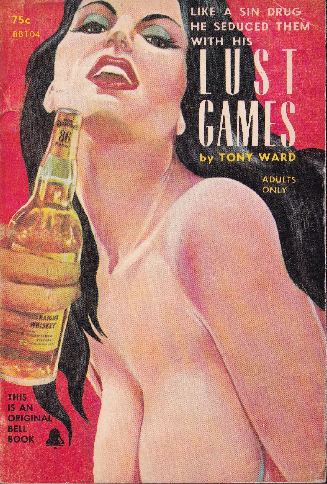Vintage smut LOT Lust Games Massage + adult book 1964 Bell Embassy House busty