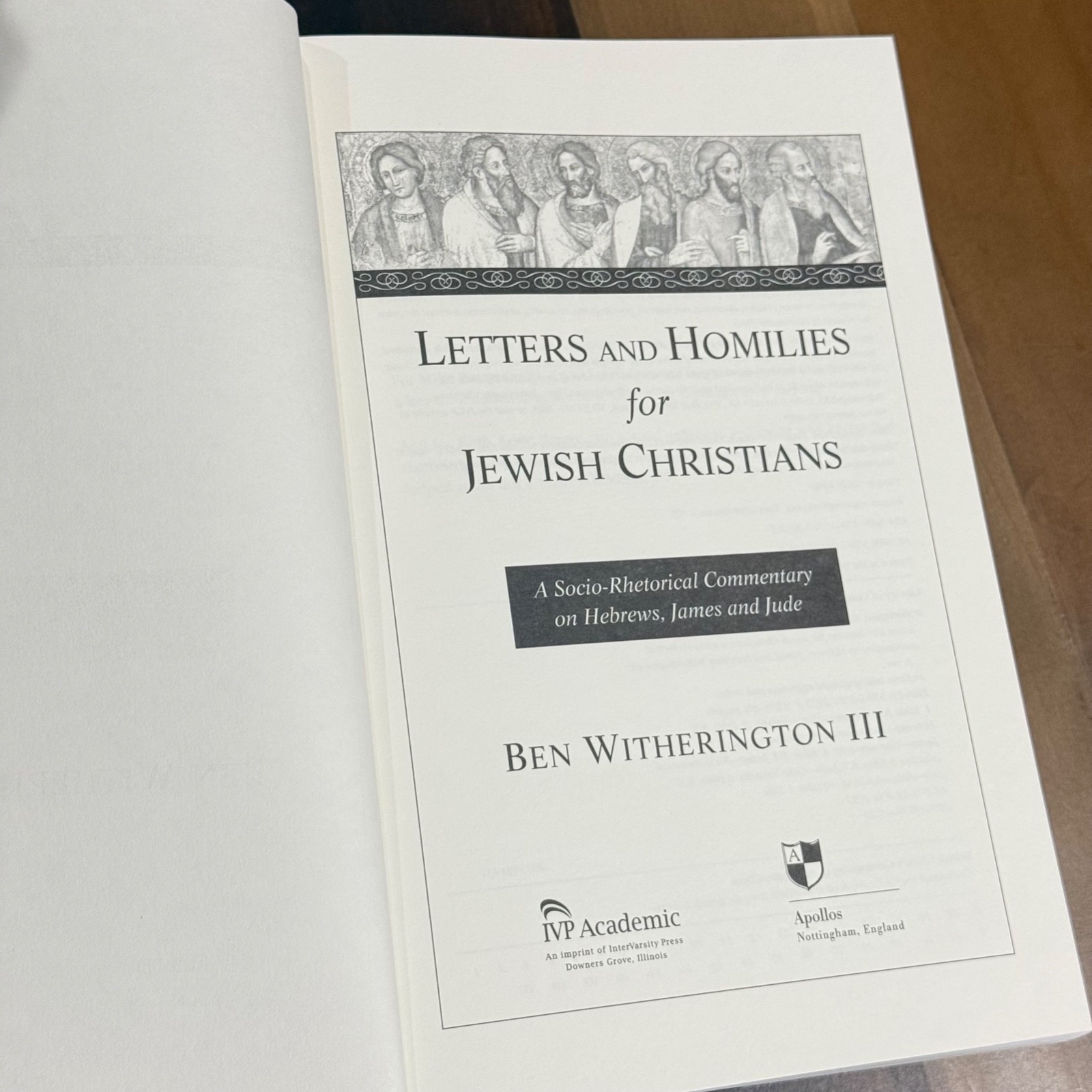 LETTERS & HOMILIES FOR JEWISH CHRISTIANS Hebrews James Jude by Ben Witherington