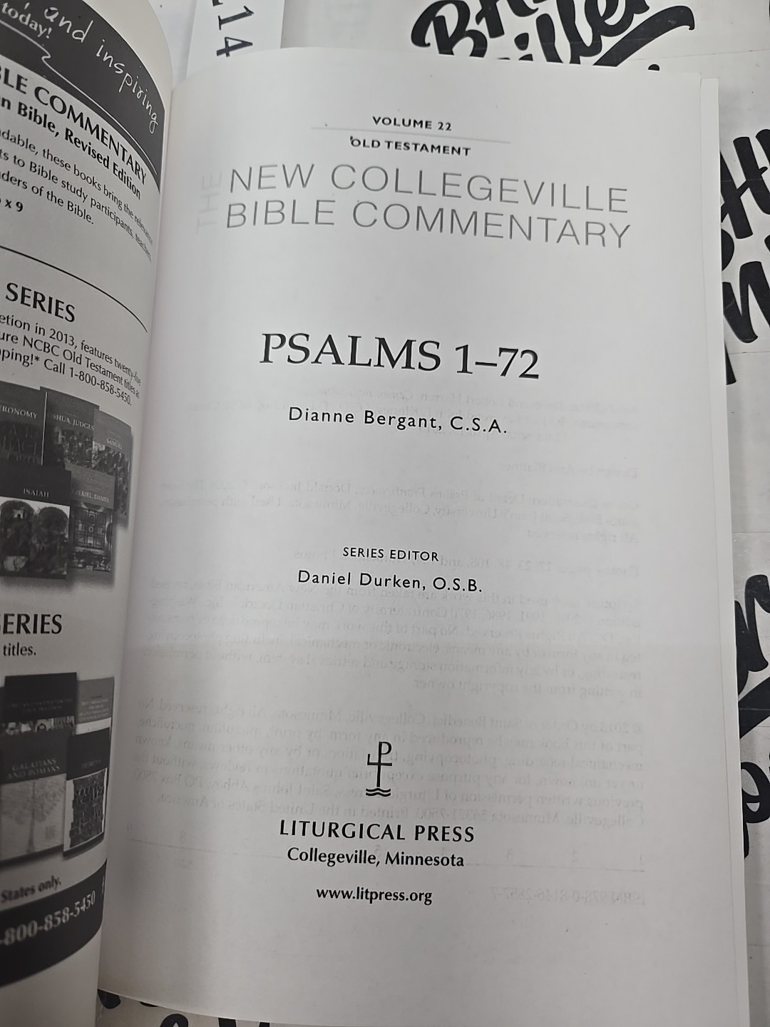 Psalms 1-72 Volume 22 Kidner 1973 PB InterVarsity Press Commentary