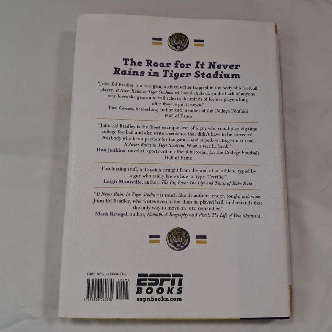 It Never Rains In Tiger Stadium John Ed Bradley Hardcover ESPN Books 2007