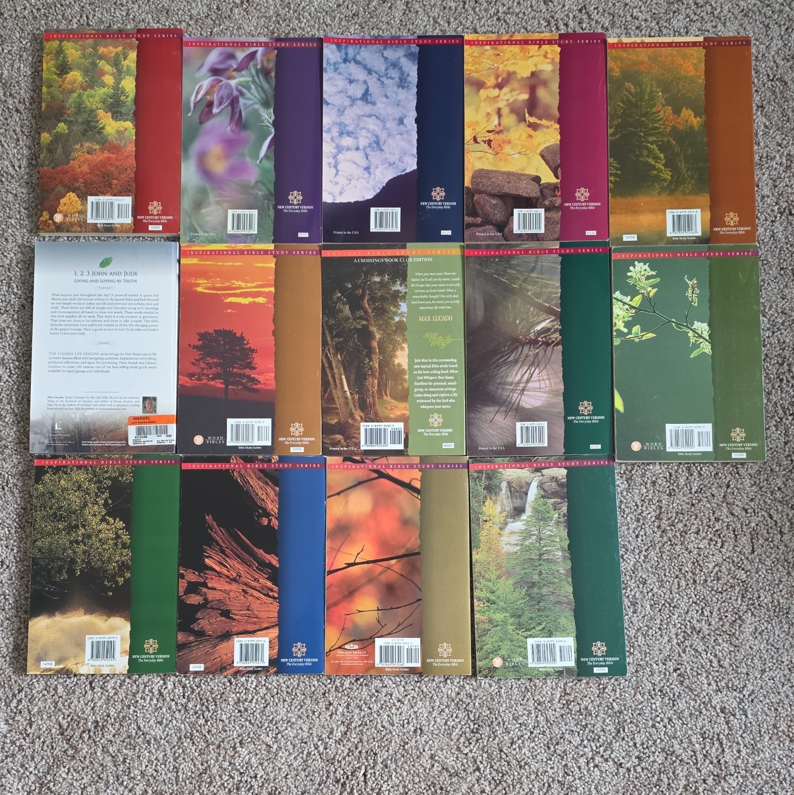 Max Lucado Life Lessons Inspirational Bible Study Series Paperback Lot of 15