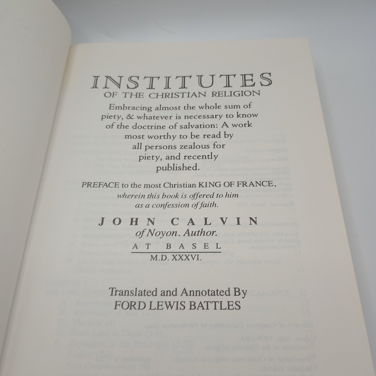 Institutes of Christian Religion … by Battles, Ford Lewis Paperback / Hardback