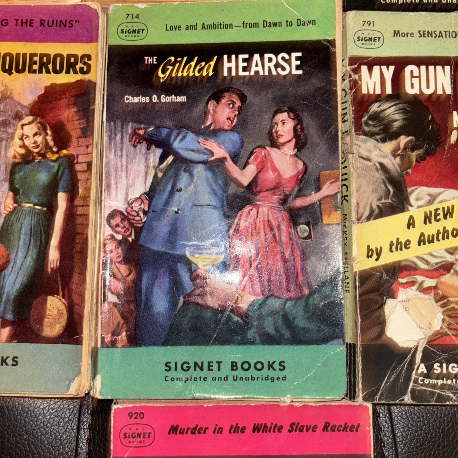LOT of 10 Vintage Novels Signet 1940s-50s Some 1st Editions. Some Reader Copies