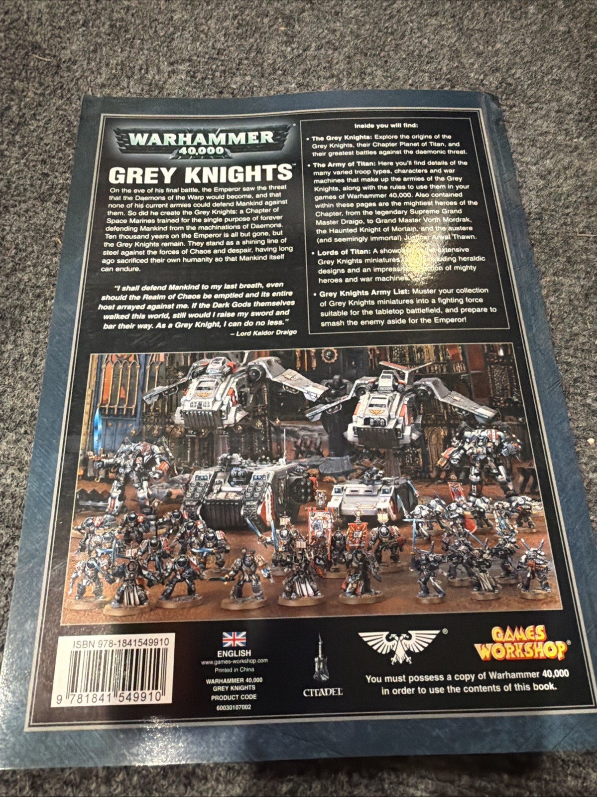 Grey Knights by Matthew Ward (Trade Paperback)