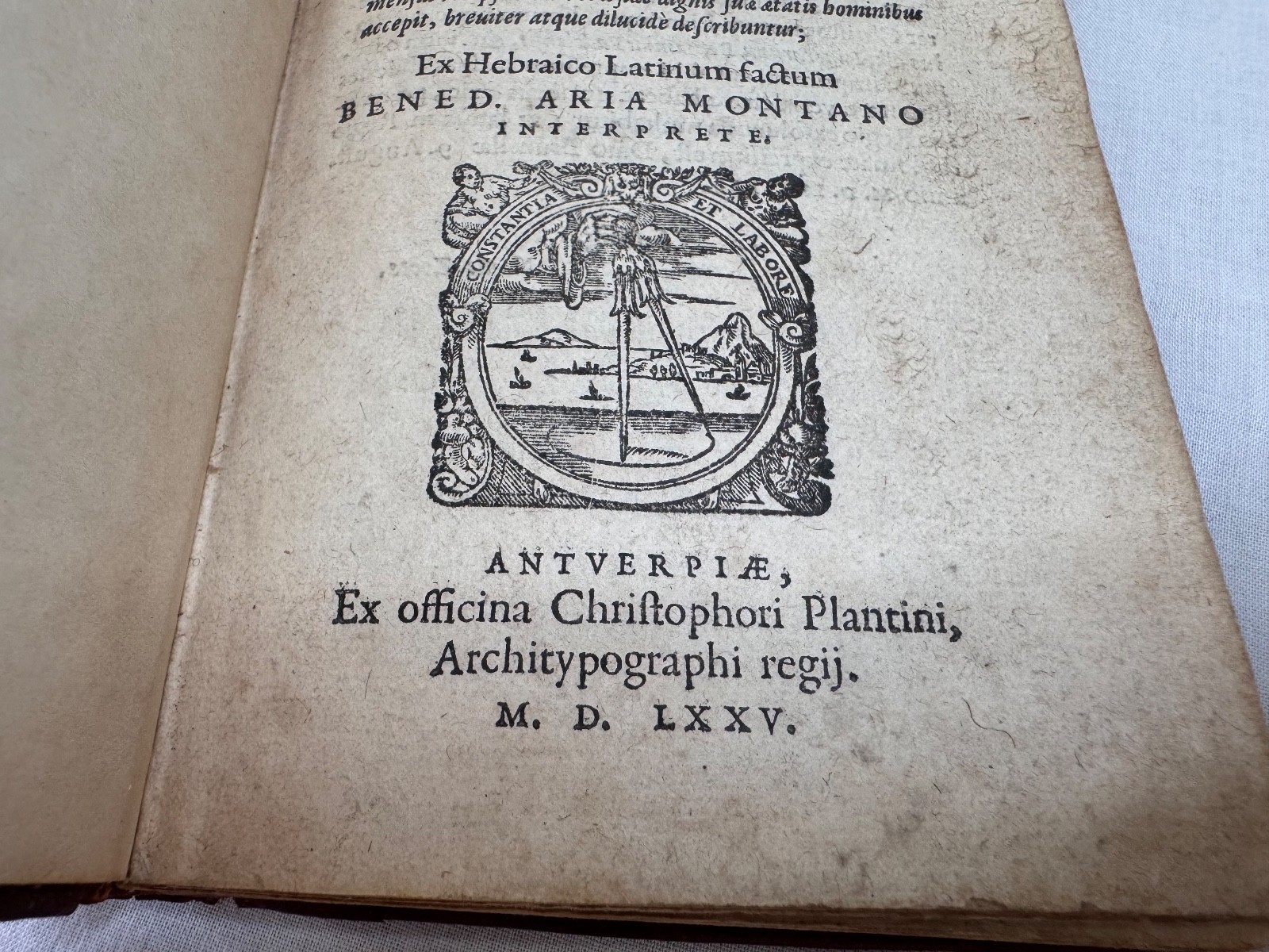 Itinerarium Beniamini Tudelensis 1575 Christopher Plantin Judaica Travel Antwerp