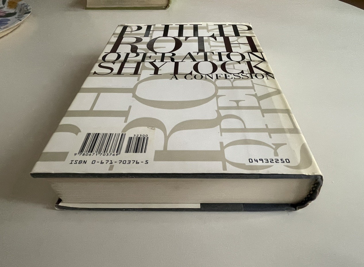 Operation Shylock – A Confession by Philip Roth- 1st Edition 1st Printing HC DJ