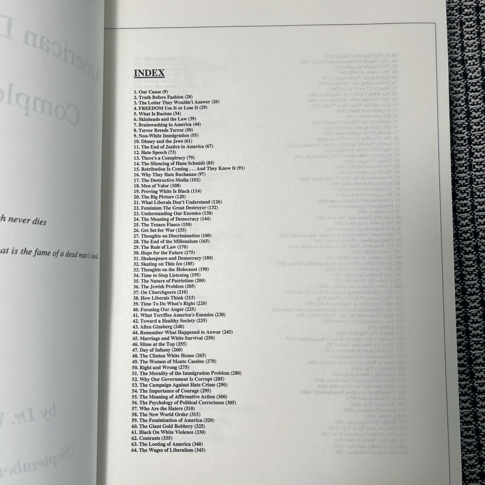 William Luther Pierce American Dissident Voices Complete Collection, 1665 Pages